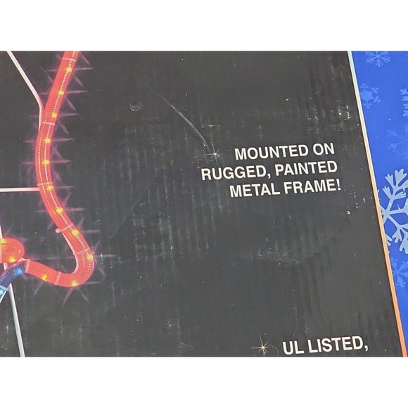 Star Glow Tubelight Decor Santa Display 29" Vtg Rare 2002 Pan Asian Creations - Picture 7 of 16